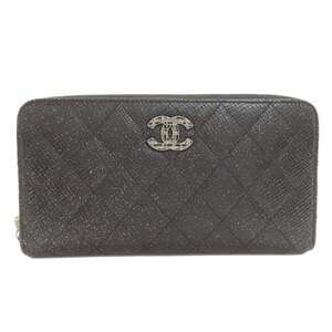 CHANEL Black Logo Wallet